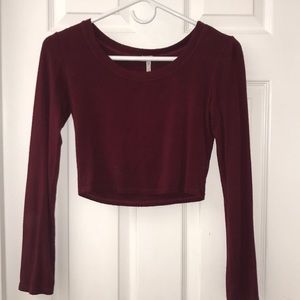Topping S cropped long-sleeved shirt🐙